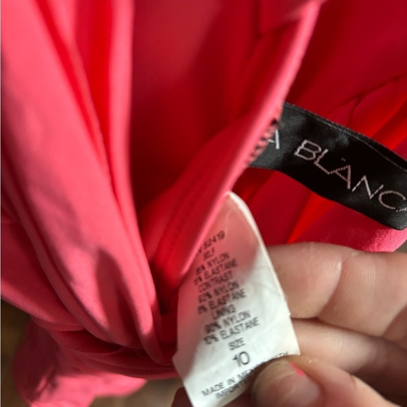 La Blanca One Piece Swimsuit Coral Ruched size 10 - Picture 6 of 6